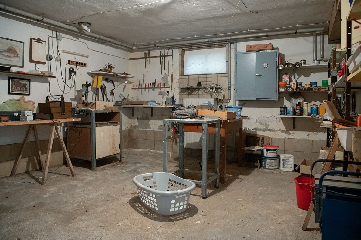 Nachher: Raum nach der Entrümpelung